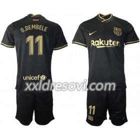 FC Barcelona Ousmane Dembele 11 Drugi Dječji Komplet Dresovi za Nogomet 2020-2021 (+ kratke hlače)